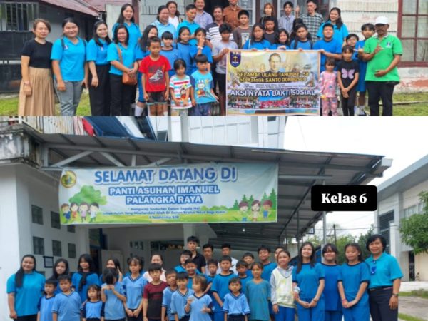 AKSI NYATA BAKTI SOSIAL SDK SANTO DON BOSCO PALANGKA RAYA ”BERBAGI KASIH, PEDULI SESAMA”